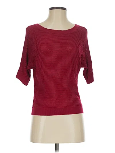 Pre-owned Express Cardigan Sweater In Burgundy