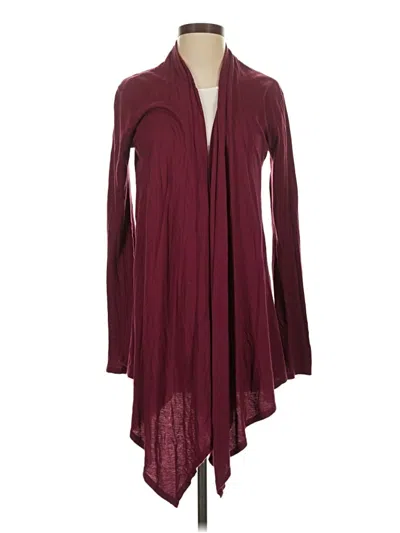 Pre-owned Express Cardigan Sweater In Burgundy