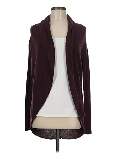 Pre-owned Express Cardigan Sweater In Burgundy