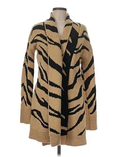 Pre-owned Express Cardigan Sweater In Gold