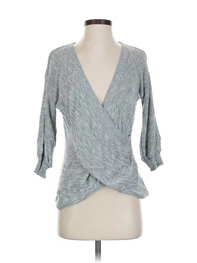 Pre-owned Express Cardigan Sweater In Gray