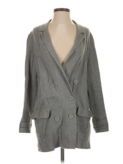 Pre-owned Express Cardigan Sweater In Gray