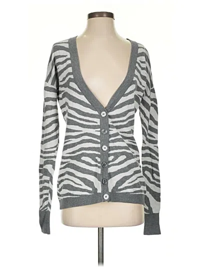 Pre-owned Express Cardigan Sweater In Gray