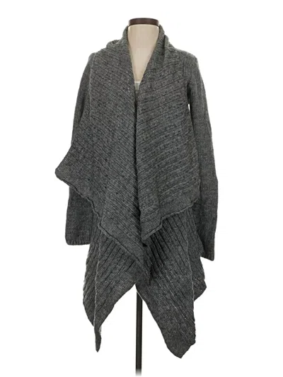 Pre-owned Express Cardigan Sweater In Gray