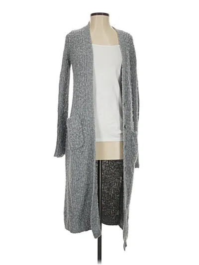 Pre-owned Express Cardigan Sweater In Gray