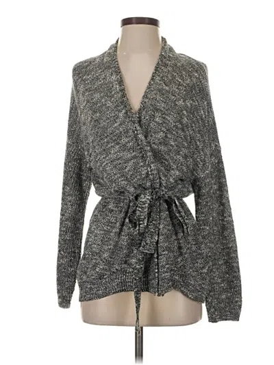 Pre-owned Express Cardigan Sweater In Gray