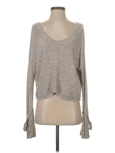 Pre-owned Express Cardigan Sweater In Gray