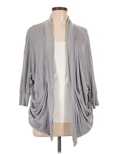 Pre-owned Express Cardigan Sweater In Gray