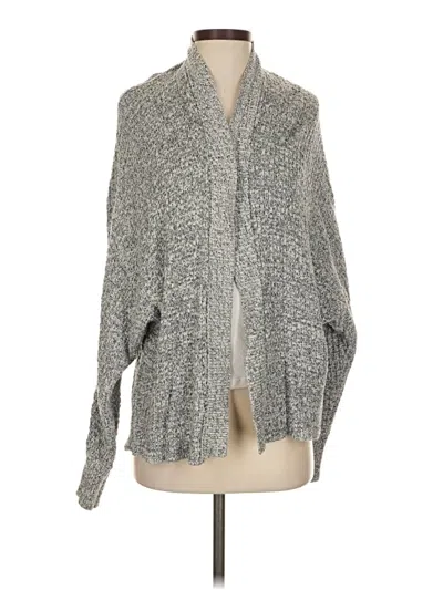 Pre-owned Express Cardigan Sweater In Gray