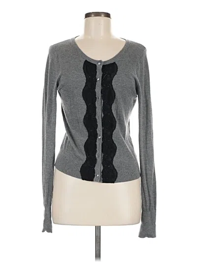 Pre-owned Express Cardigan Sweater In Gray