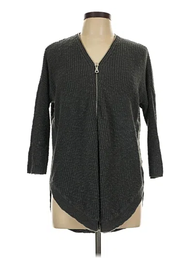 Pre-owned Express Cardigan Sweater In Gray