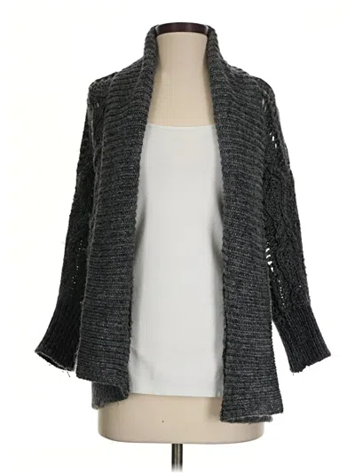 Pre-owned Express Cardigan Sweater In Gray