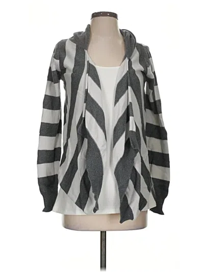 Pre-owned Express Cardigan Sweater In Gray