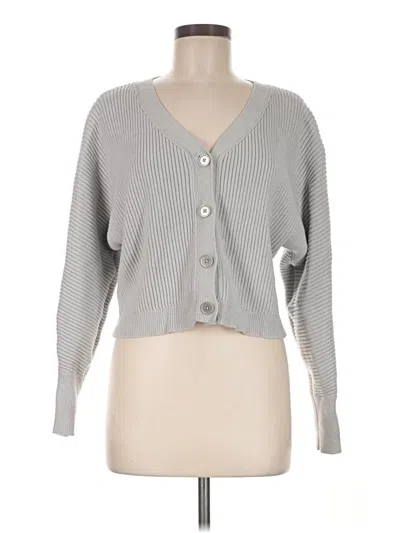 Pre-owned Express Cardigan Sweater In Gray