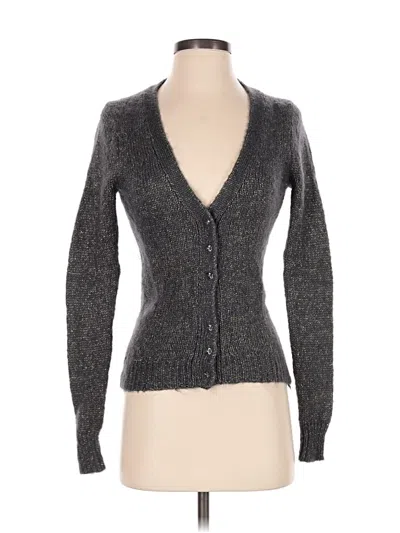 Pre-owned Express Cardigan Sweater In Gray