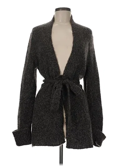 Pre-owned Express Cardigan Sweater In Gray