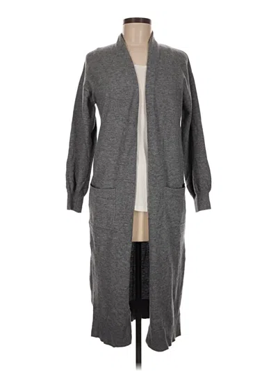 Pre-owned Express Cardigan Sweater In Gray