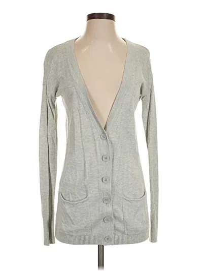 Pre-owned Express Cardigan Sweater In Gray