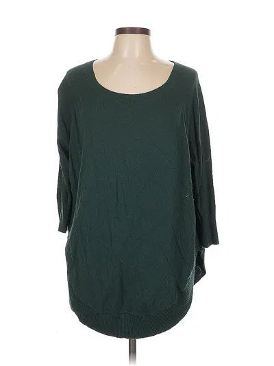 Pre-owned Express Cardigan Sweater In Green