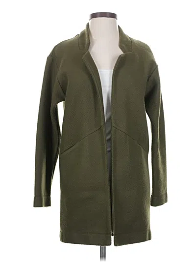 Pre-owned Express Cardigan Sweater In Green