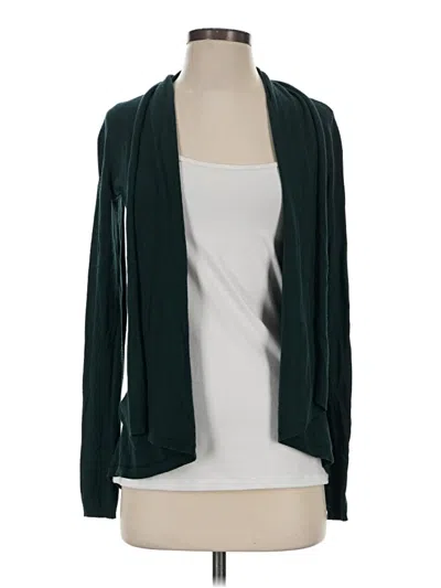 Pre-owned Express Cardigan Sweater In Green