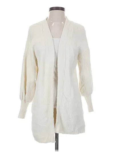 Pre-owned Express Cardigan Sweater In Ivory