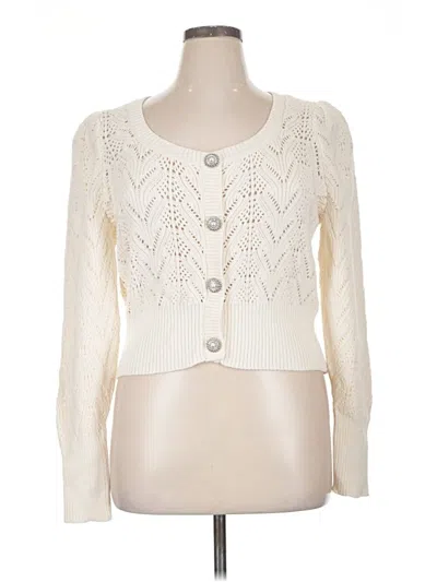 Express Cardigan Sweater In Ivory
