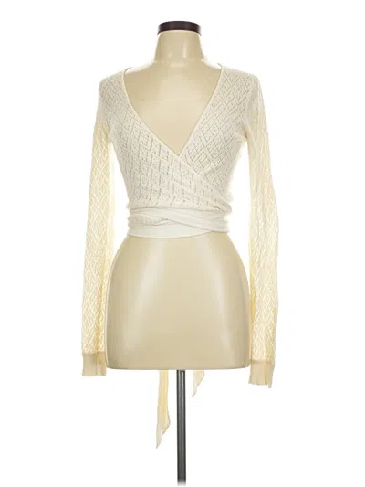 Pre-owned Express Cardigan Sweater In Ivory