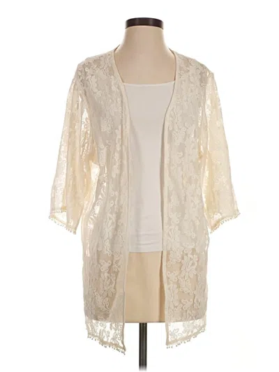 Pre-owned Express Cardigan Sweater In Ivory