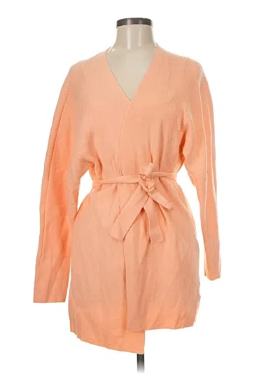 Pre-owned Express Cardigan Sweater In Orange