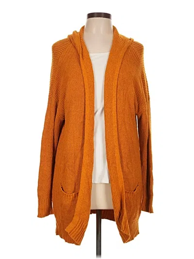 Pre-owned Express Cardigan Sweater In Orange