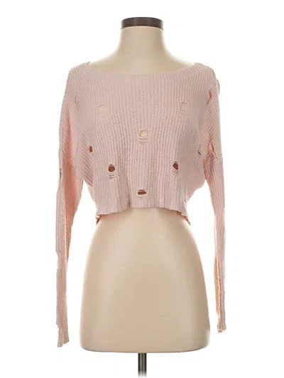 Pre-owned Express Cardigan Sweater In Pink