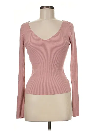 Pre-owned Express Cardigan Sweater In Pink