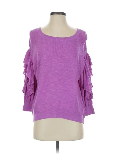 Pre-owned Express Cardigan Sweater In Purple