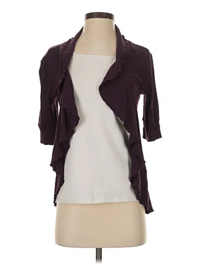 Pre-owned Express Cardigan Sweater In Purple