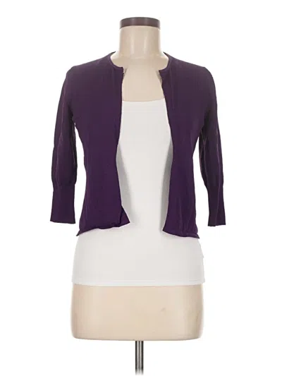 Pre-owned Express Cardigan Sweater In Purple