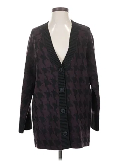 Pre-owned Express Cardigan Sweater In Purple