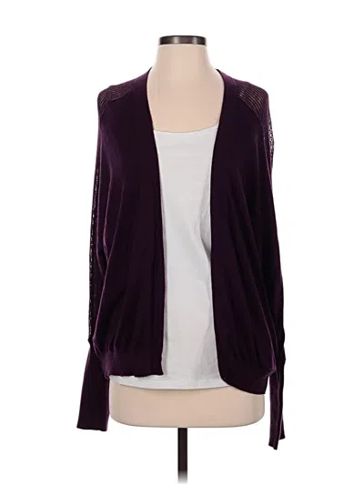 Pre-owned Express Cardigan Sweater In Purple