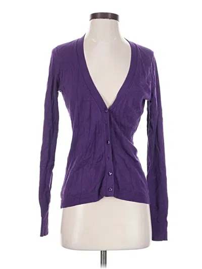 Pre-owned Express Cardigan Sweater In Purple