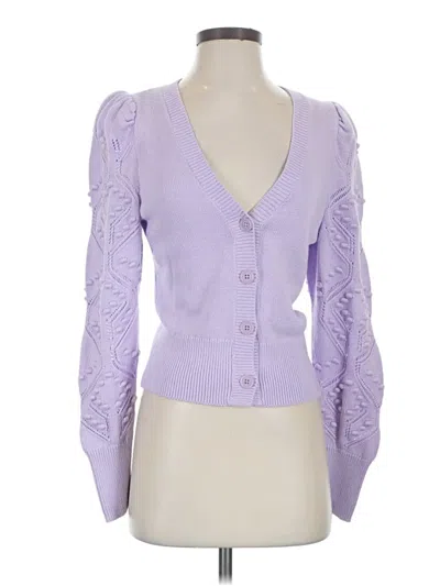 Pre-owned Express Cardigan Sweater In Purple