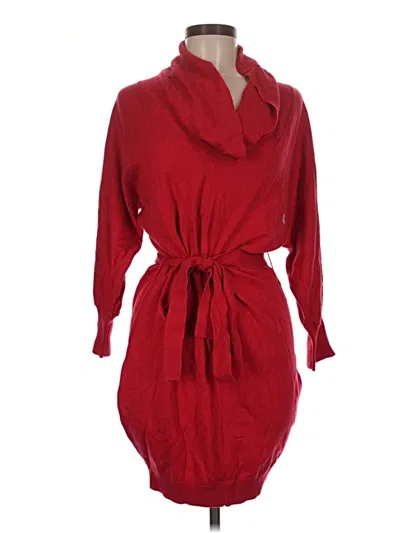 Pre-owned Express Cardigan Sweater In Red