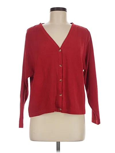 Pre-owned Express Cardigan Sweater In Red