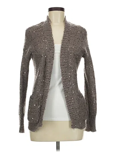 Pre-owned Express Cardigan Sweater In Silver