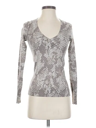 Pre-owned Express Cardigan Sweater In Silver