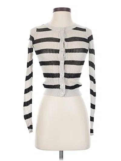 Pre-owned Express Cardigan Sweater In Silver