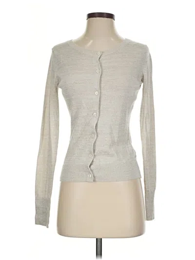Pre-owned Express Cardigan Sweater In Silver