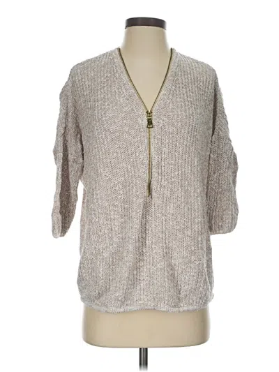 Pre-owned Express Cardigan Sweater In Silver