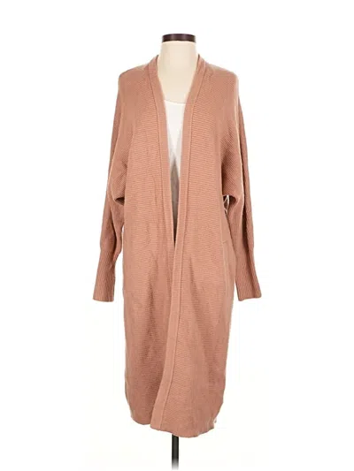 Pre-owned Express Cardigan Sweater In Tan