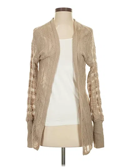 Pre-owned Express Cardigan Sweater In Tan
