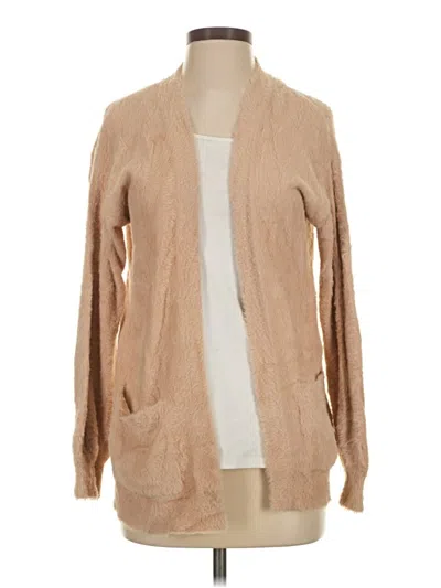 Pre-owned Express Cardigan Sweater In Tan
